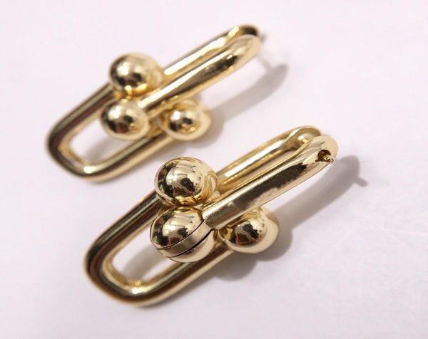 

fashion s fashion titanium steel jewelry burst t letter chain ring earrings 2 section u chain ear nail4885821, Silver