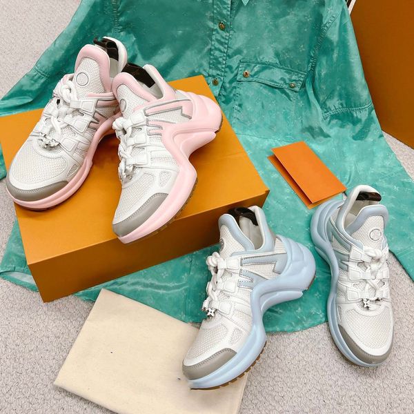 

new archlight 2.0 designer fashion casual shoes platform womens sneaker lace thick sole elevated trainers sneakers size 35-40 08, Black