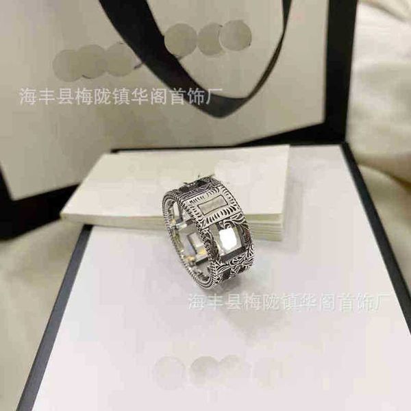

50% off designer jewelry bracelet necklace ring lovers hollow out ring ins light cold windnew jewellery, Silver