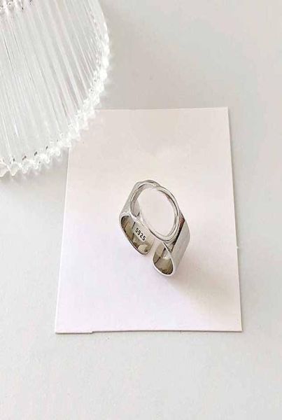 

925 silver ring hollow letters ring simple fashion jewelry hip hop punk ring party valentine039s day gift3229106