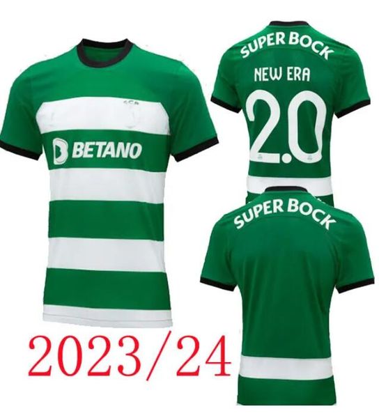 

sporting cp 23 24 lisboa soccer jerseys lisbon special jovane sarabia vietto 2023 2024 sporting clube de football shirt men kids kit maillot, Black;yellow