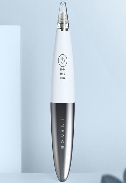 

original xiaomi youpin inface blackhead instrument deep cleaning absorbing blackhead electric blackhead suction deep cleaning 7522131, Black;white