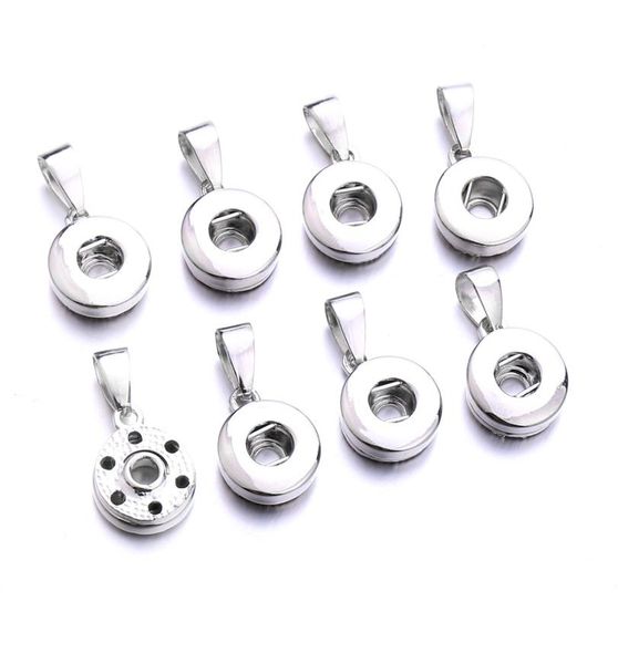 

silver gold alloy 12mm 18mm ginger snap button base charms for snaps bracelet necklace diy jewelry accessory2908351, Bronze;silver