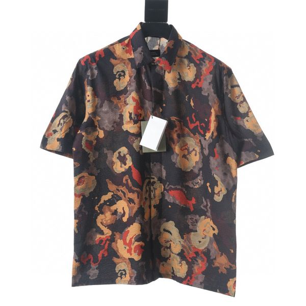 

men's plus tees & polos round neck embroidered and printed polar style summer wear with street pure cotton f1wfr3, Black;brown