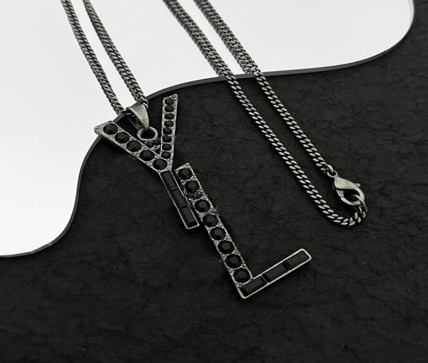 

mens designer necklaces diamond pendant necklace designers jewelry luxury gold chain brands necklace wedding for women with box ne9555005, Silver