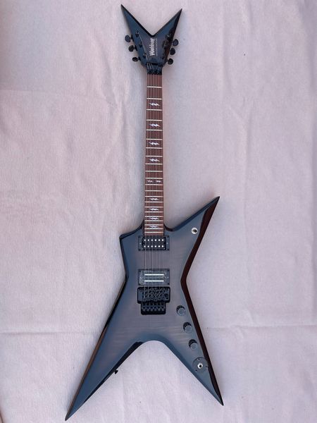 

custom signature electric guitar ml brown sticker dime