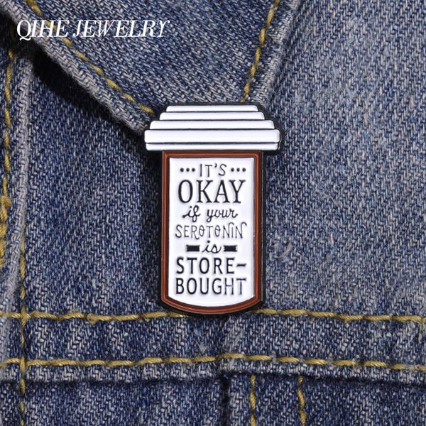 

cute quote tips alloy note enamel pin creative badge backpack hat jewelry custom lapel accessories wholesale friends women gift, Gray