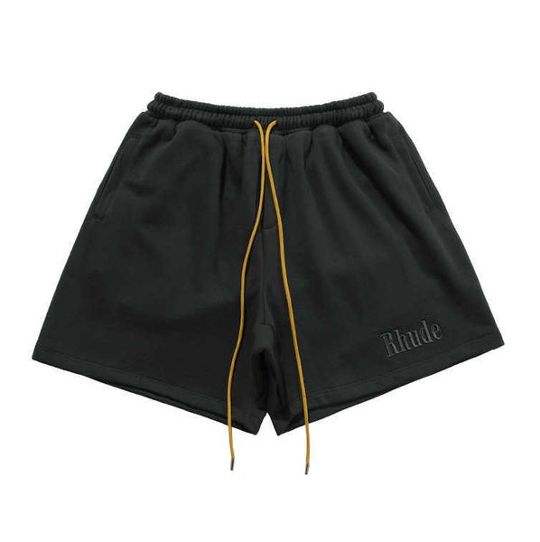 

d4m5 2023 men's and women's high street shorts fashion designer brand rhude tide limited new summer hip hop leisure sports trainin, White;black