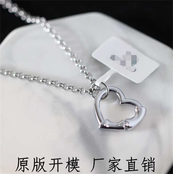 

designer jewelry bracelet necklace ring heart-shaped female japan south ins simple clavicle chain classmate's friend small gift pendant, Silver