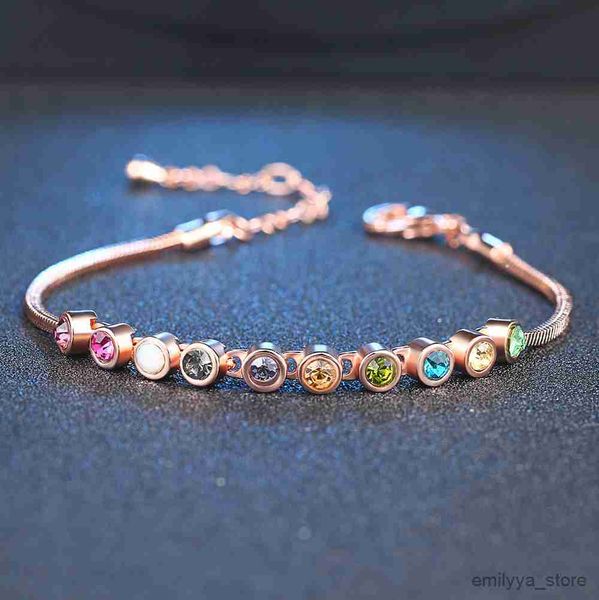 

charm bracelets multicolour exquisite ball rose gold color bracelet, Golden;silver
