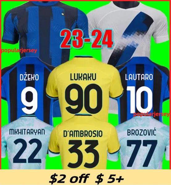 

InTErs MilANs Soccer Jerseys Kid Kit Maillot de LUKAKU DZEKO LAUTARO 2023 2024 Maglia IM Maglie 23 24 Football Shirt Women Child Training 115 Year Anniversary Special, 3rd