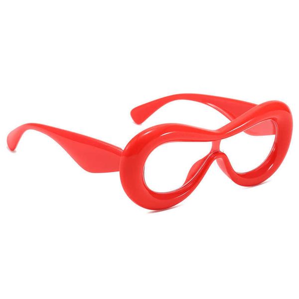

fashion sunglasses for women mens designer luxury summer outdoor new foam frame one-piece color flat lens party glasses men and ins personal, White;black