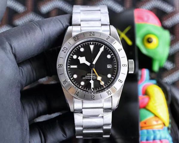 

u1 aaa tudors black bay aaa quality watches gmt 41mm m79470-0001 ceramic bezel swiss watch bronze series automatic mechanical sapphire lumin, Slivery;brown