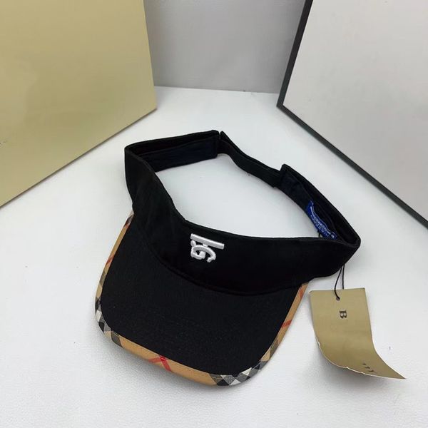 

new designer brand headless sun cap men's luxury embroidery letter sun cap women's summer outdoor beach hat fashion trend versatil, Blue;gray