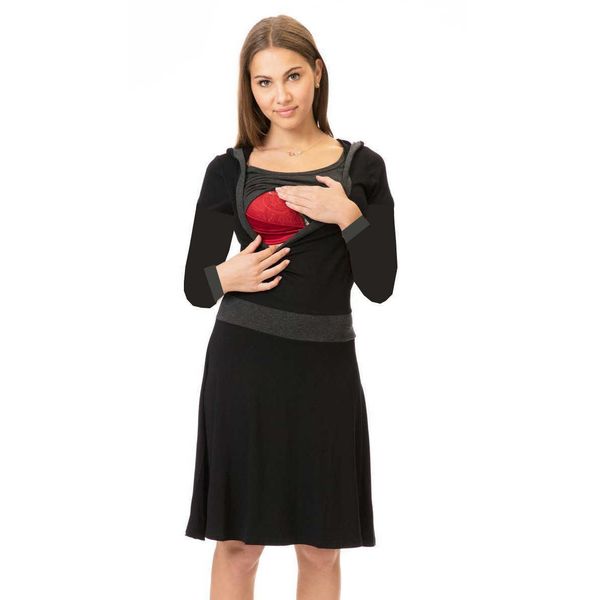 

maternity dresses ultra thin waist black high-quality long sleeved women's lace o-neck patch work clothes tight fitting dress vintgae c, White