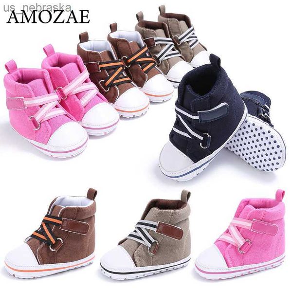 

baby boys girls shoes newborn kids sneakers high solid soft sole first walker infant toddler antislip prewalker crib shoe l230518