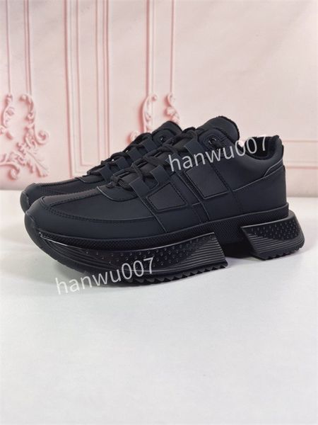 

2023new women designer shoes low high sneakers casual womens shoe sports breathable flexible soft comfortable real leather woman trainers, Black