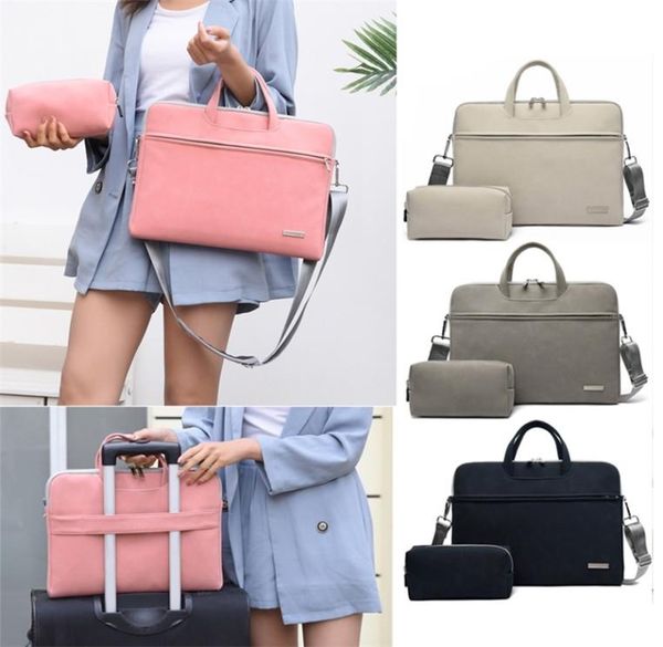 

matte shoulder handbag for macbook air pro 13 15 16 inch bag sleeve lapcase for xiaomi lenovo 14 156 women business bags3713917