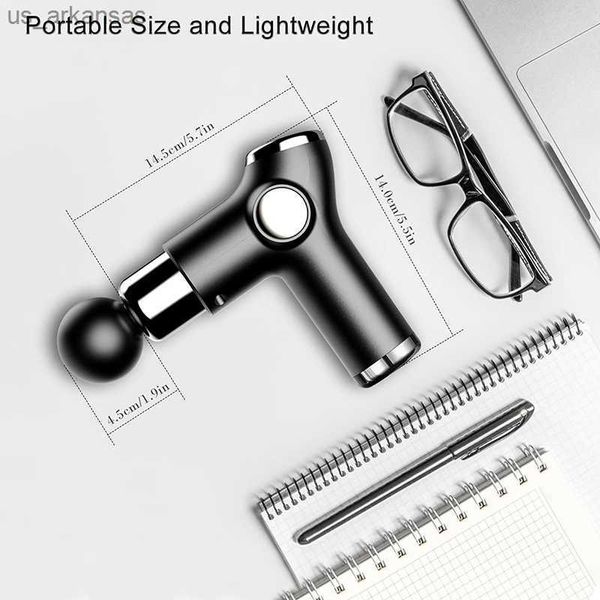 

massage gun neck deep tissue muscle relaxation gout pain relief fitness massageador portable percussion pistol massager for body l230523