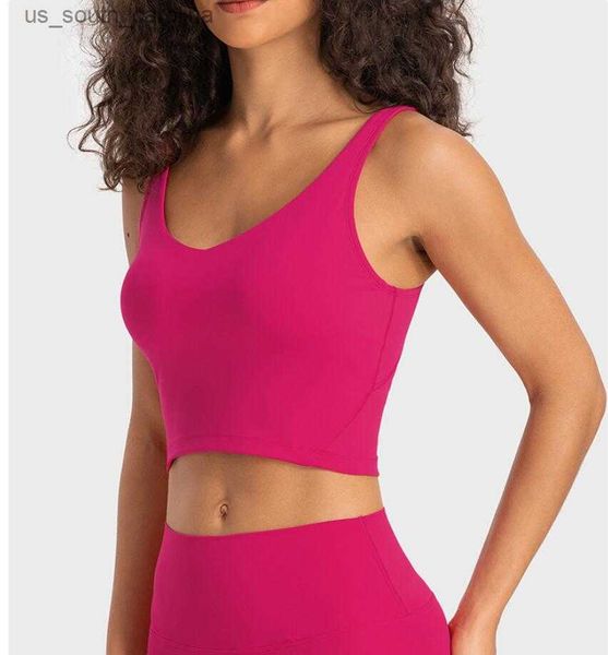 

camis lu-54 sports bra yoga align tank vest gym clothes women underwears sports jacket running sports fitness shirt l230522, White
