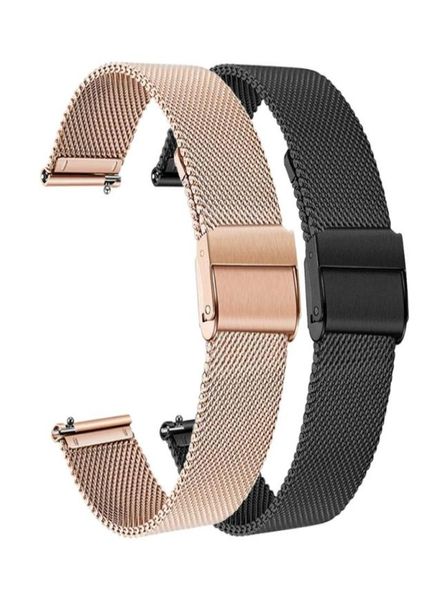 watch bands stainless steel milanese loop quick release wrist strap for nokia withings hr 36mm 40mm watchband6052996, Black;brown