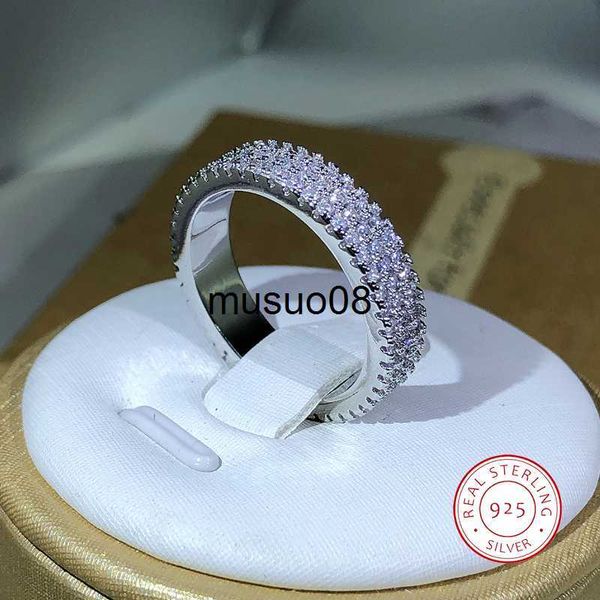 

band rings eternity female ring 925 sterling silver micro pave aaaaa zircon cz wedding band rings for women bridal party jewelry gift j23060