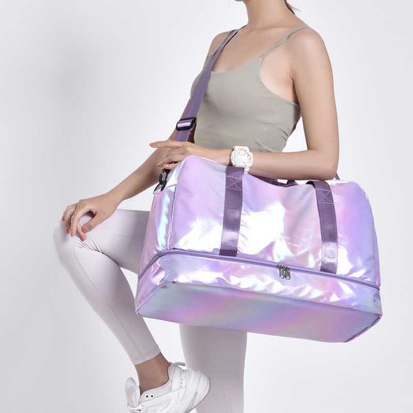 

nxy duffel bag 's travel luggage dry wet separation storage fashion fitness handbags waterproof new shoulder 230424