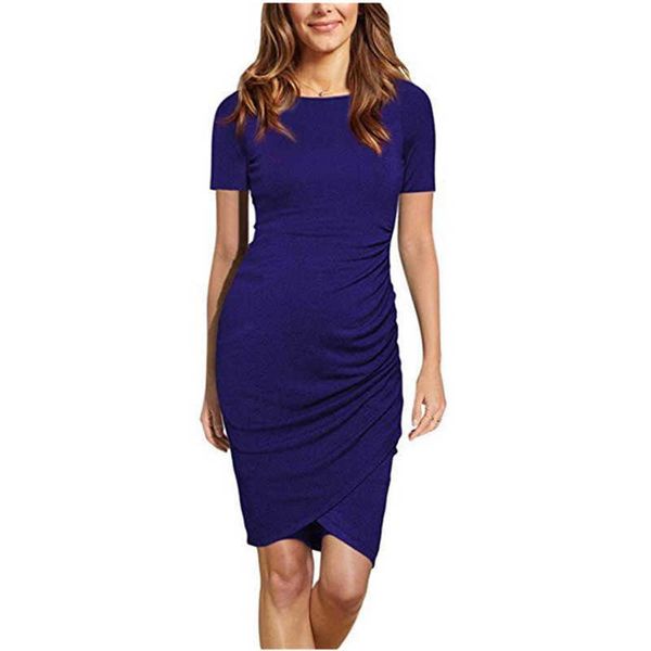 

maternity dresses summer short sleeve dress comfortable fashion elegant pregnant women's wear 4 colors g220602, White