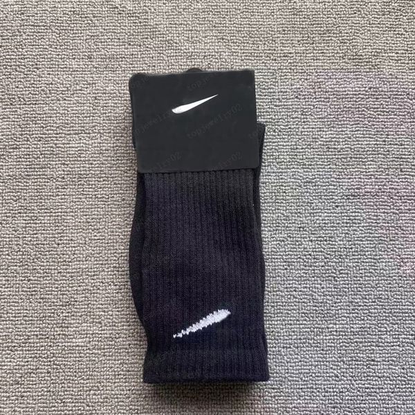 

mens socks women cotton all-match classic ankle letter breathable football basketball sports sock letter print uniform size, Black