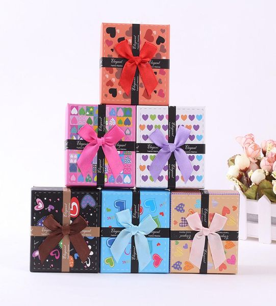 

square watch boxes wedding date jewelry gift cases delicate solid color packaging box whole2344816, Black;blue