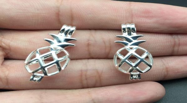

10 pc pineapple essential oil diffuser jewelry production provides silverplated pendant plus your own pearl stone makes it mor8270660, Silver