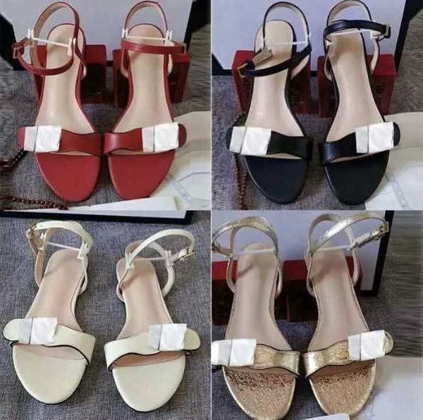 

leather flat sandals high heeled sandals ladies mid heel shoes fashion dance shoe suede lady metal belt buckle thick heel woman shoes large, Black