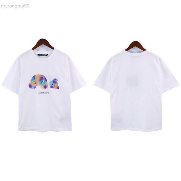 

22ss designer t shirt of luxury brand palm angels pa clothing spray letter short sleeve spring summer tide men and women tee y9a5, White;black