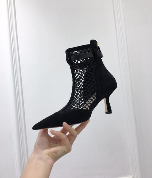 

fashion pointy thin heel baotou sandals 2021 summer fairy wind shoes gentle small high heels hollow women1163546, Black