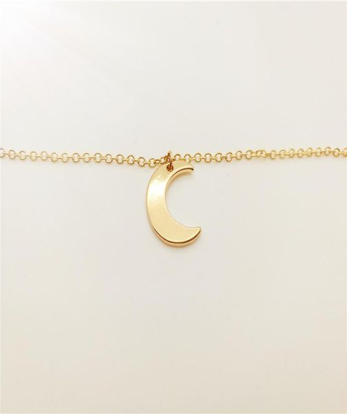 

5pcs b067 cute crescent moon bracelet simple half moon bracelet galaxy moon bracelets jewelry for lady women8060565, Golden;silver
