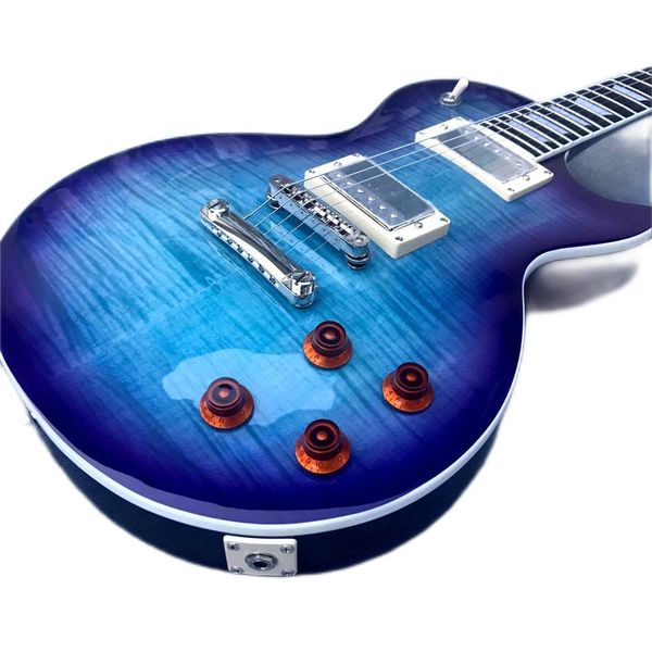 

delivery, electric guitar, tiger flame maple green electric guitar rosewood fingerboard