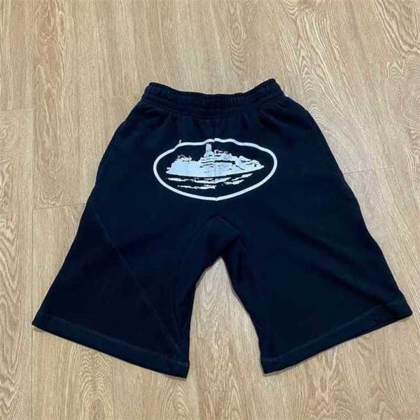 

2023 new designer mens corteiz shorts short sleeve cargos pants ship print ins fashion hip hop skateboarding casual uk french high street bn, White;black