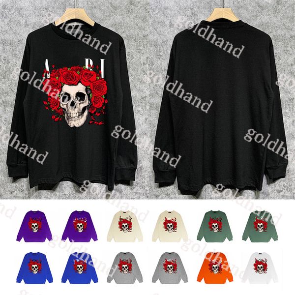 

fashion luxury mens jackets designer sweatshirts skull head printed brand ari women hoodies warm coat casual loose hoodies sweater, Black