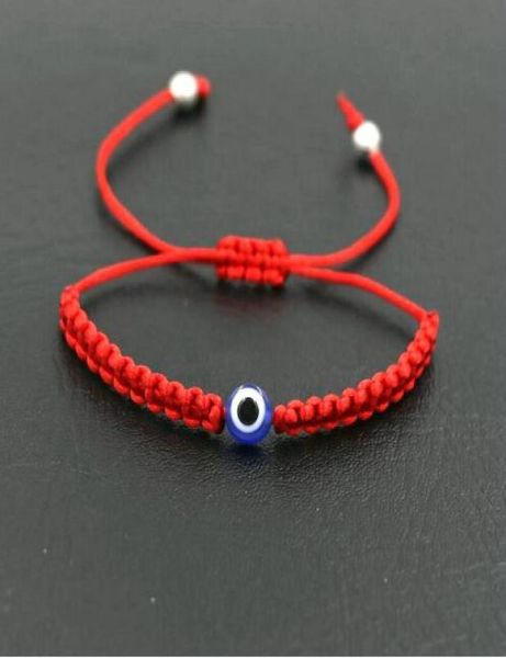 

20pcs10set lucky turkish evil eye braid bracelet red blue rope thread string men women chakra bracelets couples jewelry3151623, Golden;silver