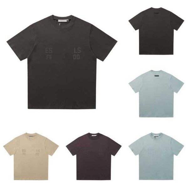 

essentiel men's t-shirts women essent designer shorts chest letter tshirts short sleeve shirt essentail loose casual t-shirts 621, White;black