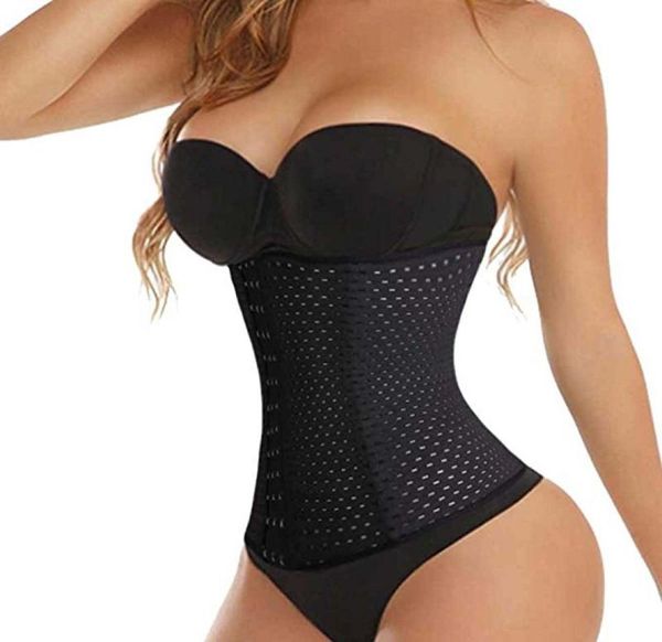 

breathable hollow corset abdomen belt waist trainer slimming shaper threebreasted body shapewear sports girdle body shapes s5xl 1714340