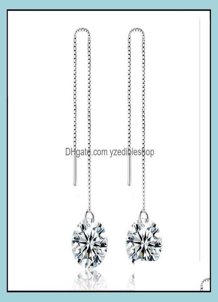

dangle chandelier earrings jewelry sier selling crystal drop for girl party fashion whole 0052wh delivery 2021 qisze5785014, Silver