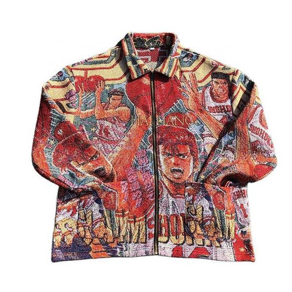 

custom tapestry zip up jackets plus size men's designer coats outdoor mens streetwear clothing bombers jacket for men stylish exe, Black;brown