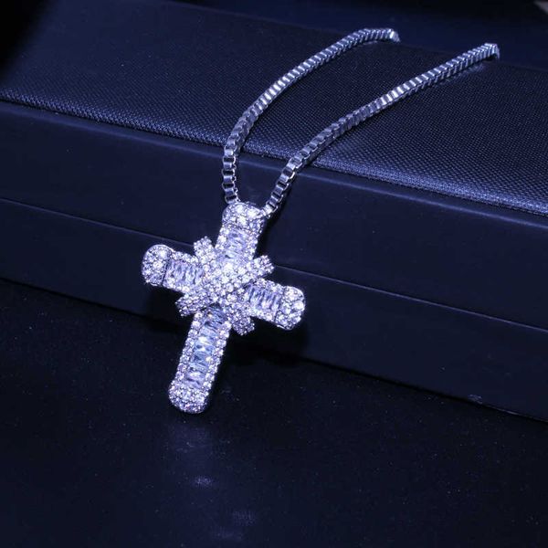 

pendant necklaces classic retro shiny cubic zirconia cross for women fashion gold silver color crystal cross choker pendant necklace party j