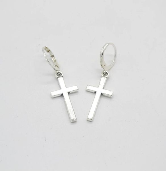 

new fashion cross charm pendant cartilage drop dangle earrings punk jewelry cool women girl friendship gifts9642562, Golden