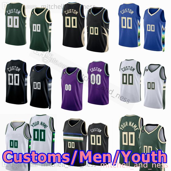 

giannis 34 antetokounmpo jersey custom printed basketball jerseys 24 pat connaughton 12 grayson allen 31 goran dragic 3 meyers leonard 23 we, Black;red