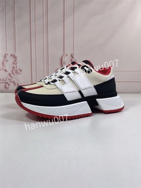 

new mens designer shoes lace low high sneakers casual womens shoe sports breathable flexible soft comfortable real leather woman trainers, Black