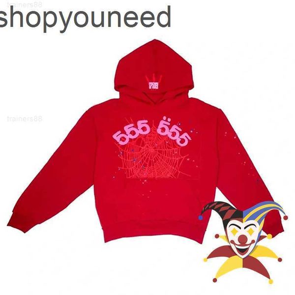 

designer men's hoodies sweatshirts puff print spder angel hoodie men women red spider web pullover 0lx74a4j, Black