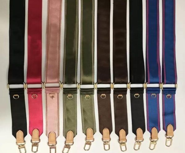 

1 pecs bags shoulder straps for 3 piece set bags crossbody bag canvas bag parts strap7871553, Black