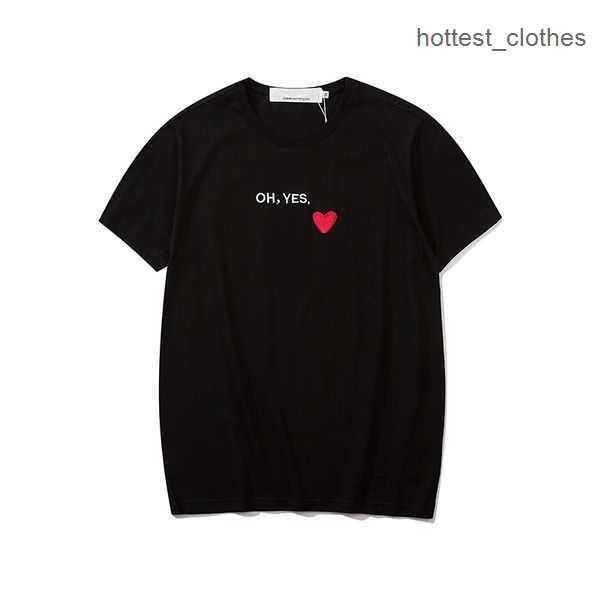 

play fashion mens t-shirts designer red heart shirt casual tshirt cotton embroidery short sleeve summer t-shirt 4 du8p, White;black